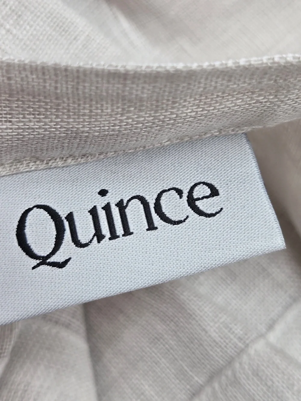NWT QUINCE Set Of 2 48x96 European Linen Sheer Curtains Cloud 9309